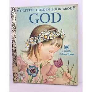 Vintage Little Golden Book My Little Golden Book About God Children’s Hardcover